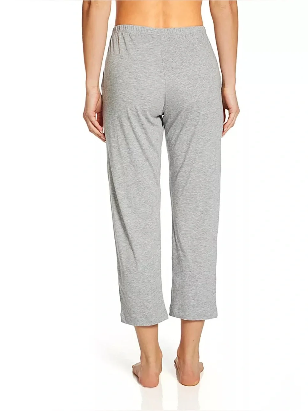 NWT Skin Worldwide CarlynGray Cropped Cotton Pants Size Large - Picture 2 of 5